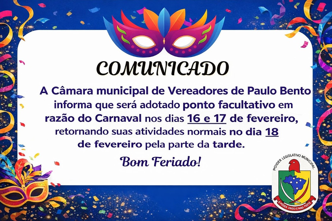 Ponto facultativo de carnaval 